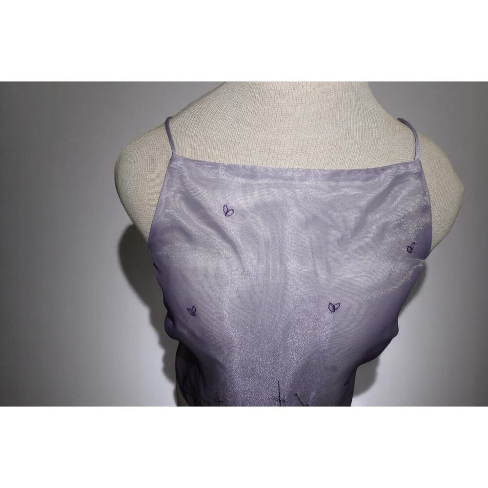 Randi May Lavender Organza Butterfly Cami – Size 6 – Y2K Fairycore Tank Top - Picture 4 of 11